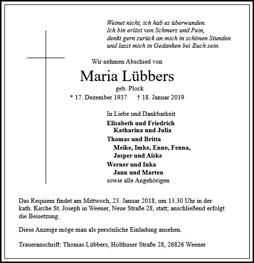 Maria Lübbers