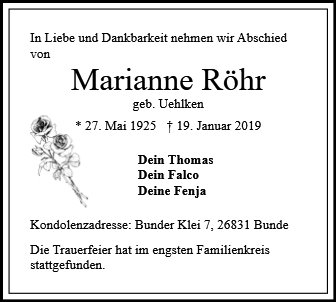 Marianne Röhr