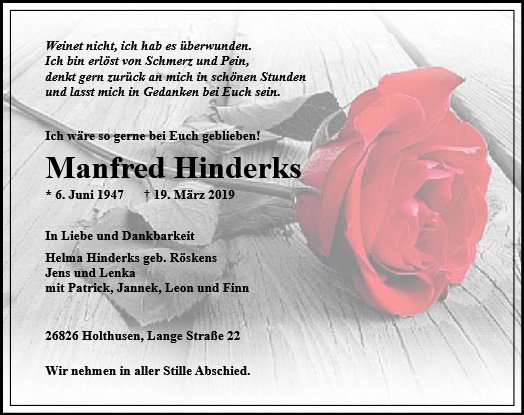 Manfred Hinderks