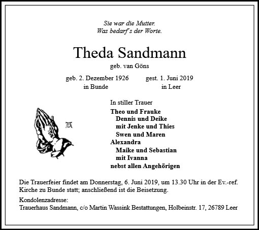Theda Sandmann
