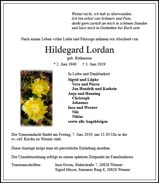 Hildegard Lordan