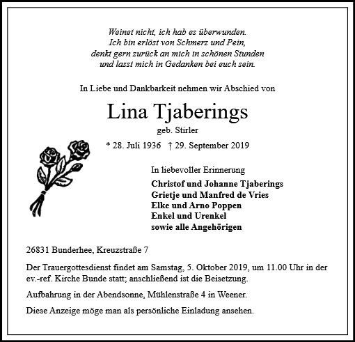 Lina Tjaberings