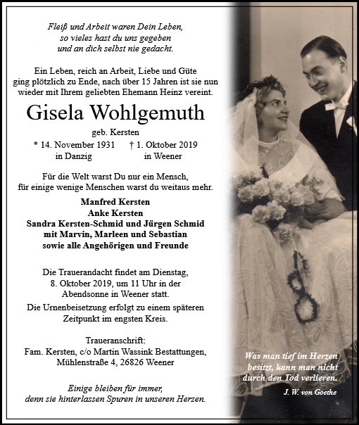 Gisela Wohlgemuth