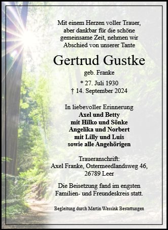 Gertrud Gustke