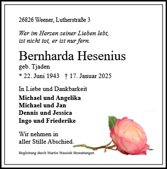 Bernharda Hesenius