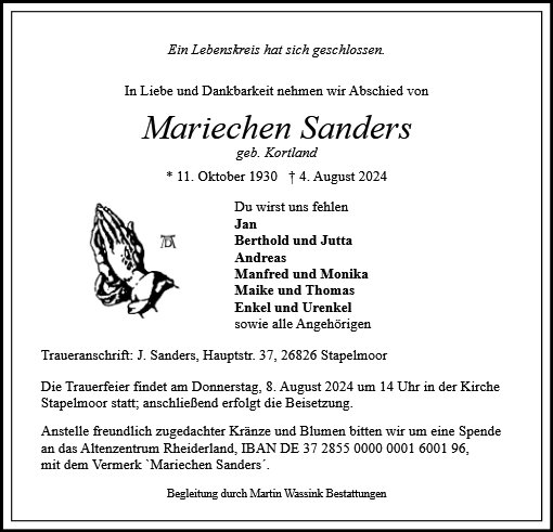 Mariechen Sanders