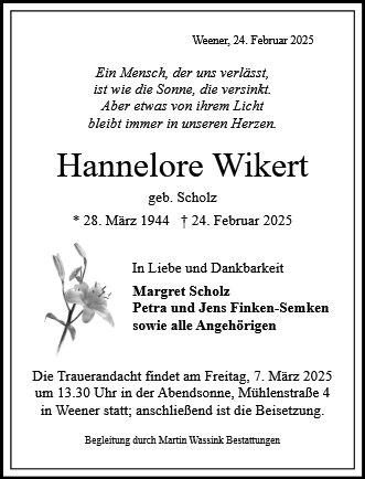 Hannelore Wikert