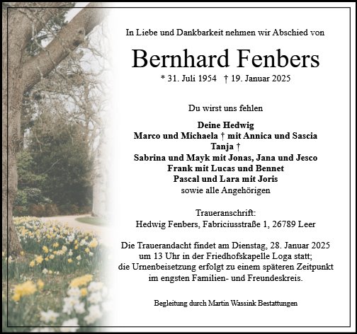 Bernhard Fenbers