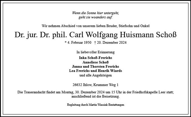 Carl Wolfgang Schoß