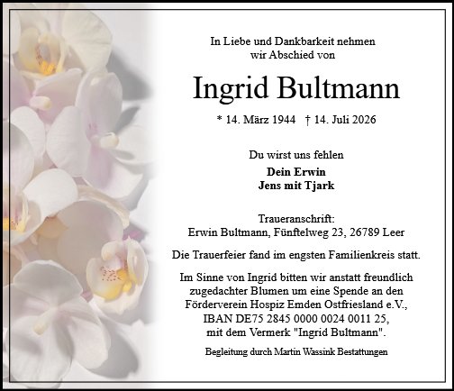 Ingrid Bultmann