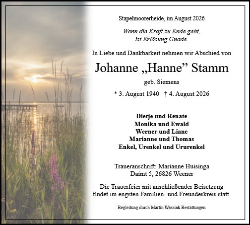 Johanne Stamm
