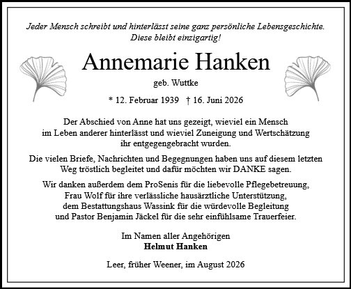 Annemarie Hanken