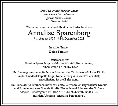 Annalise Sparenborg
