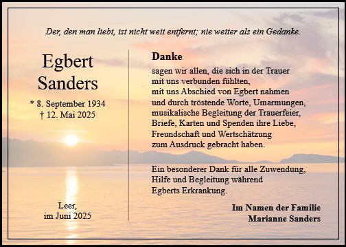 Egbert Sanders