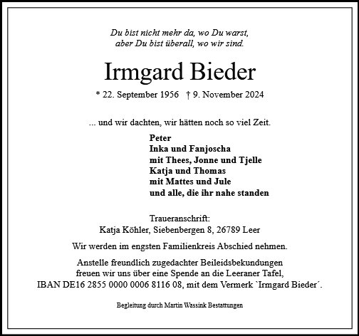 Irmgard Bieder