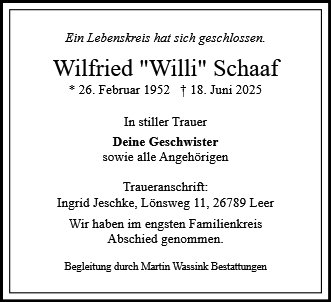 Wilfried Schaaf