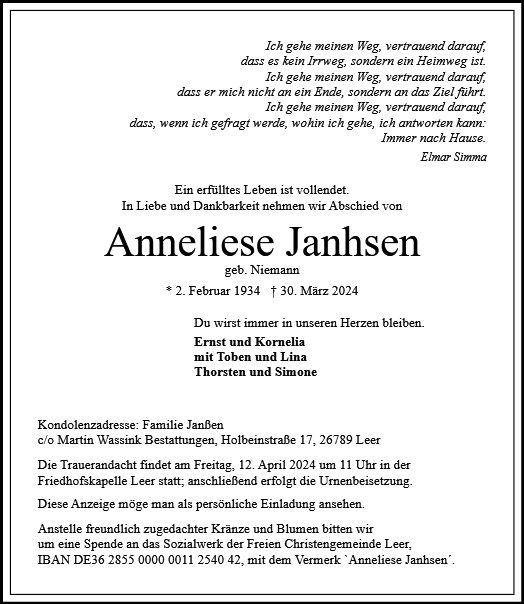 Anneliese Janhsen