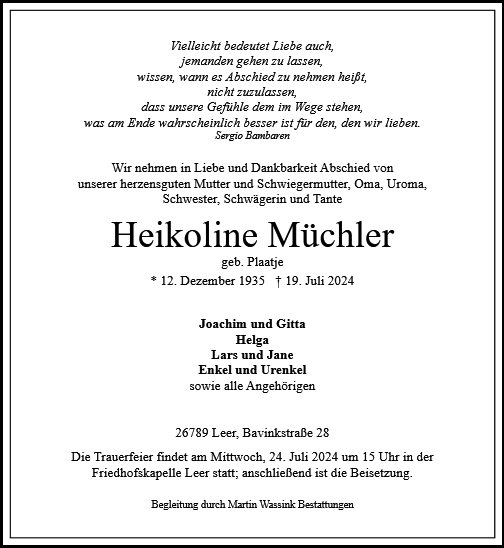 Heikoline Müchler