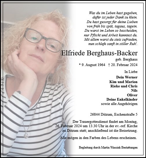 Elfriede Berghaus-Backer