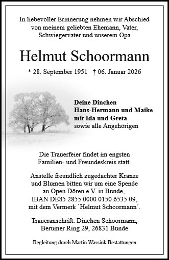 Helmut Schoormann