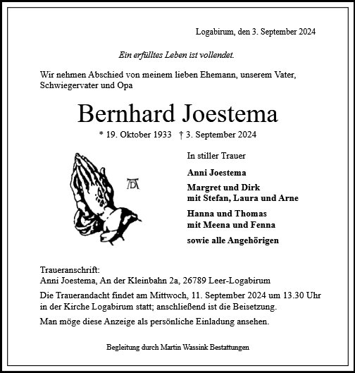 Bernhard Joestema