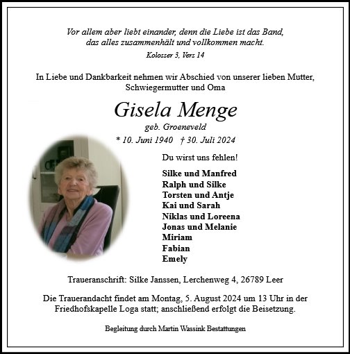 Gisela Menge