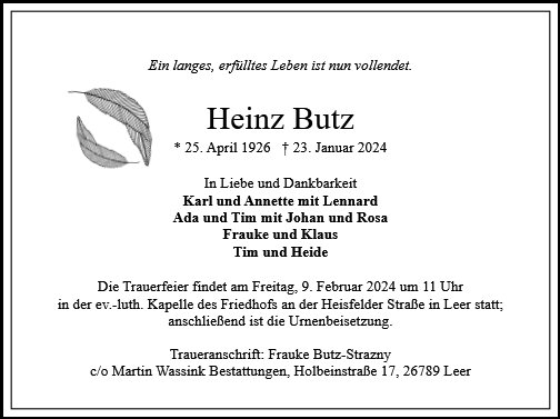 Heinz Butz