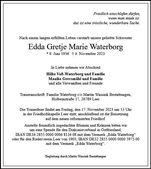Edda Waterborg