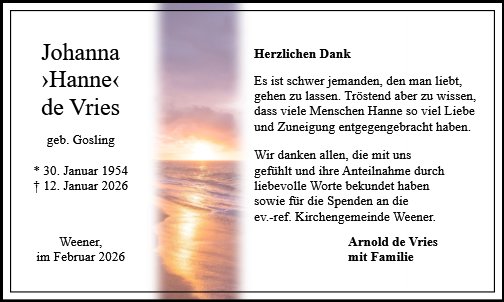 Johanna de Vries