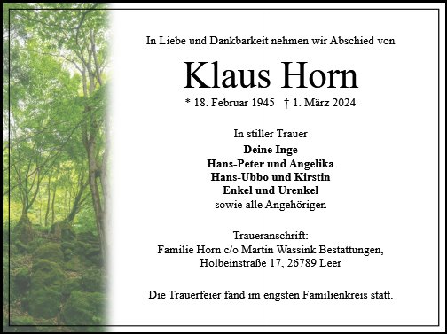 Klaus Horn