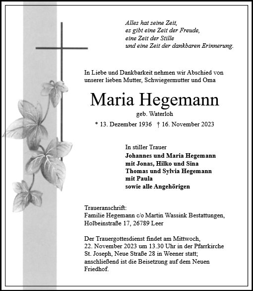 Maria Hegemann