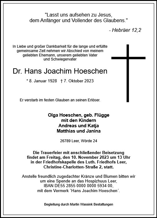 Hans Joachim Hoeschen