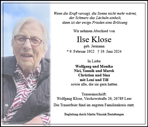 Ilse Klose