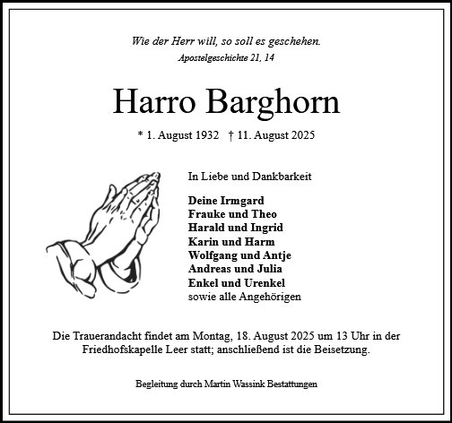 Harro Barghorn
