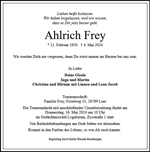 Ahlrich Frey