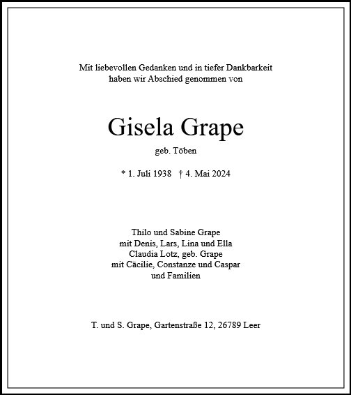 Gisela Grape