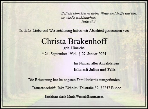 Christa Brakenhoff