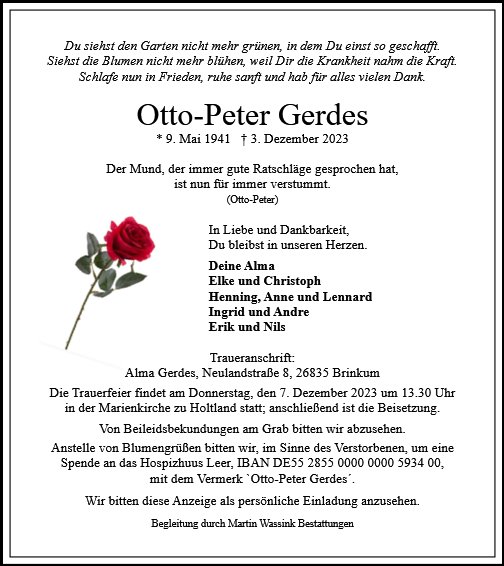 Otto Peter Gerdes