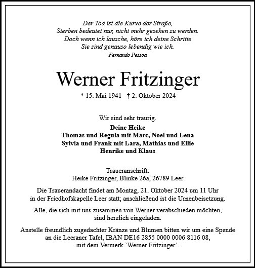 Werner Fritzinger