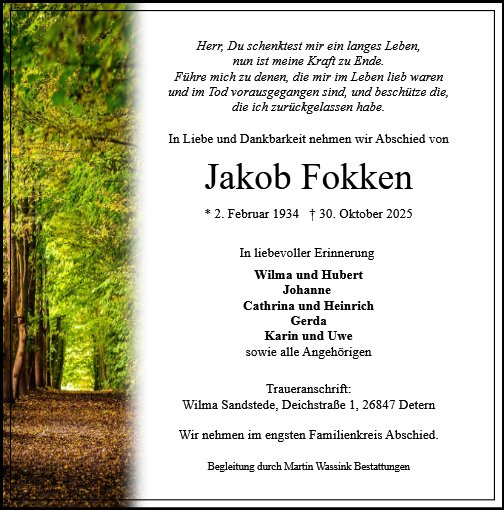 Jakob Fokken