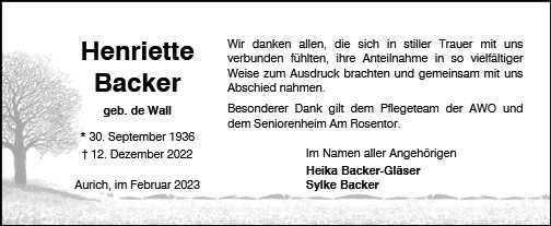 Henriette Backer