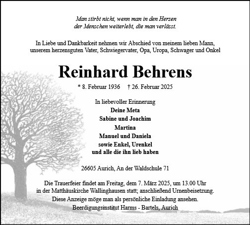 Reinhard Behrens