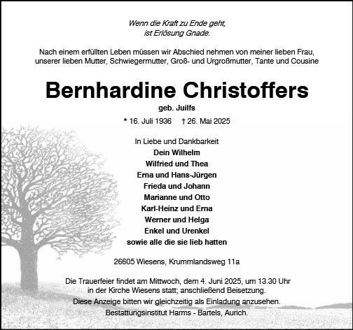 Bernhardine Christoffers