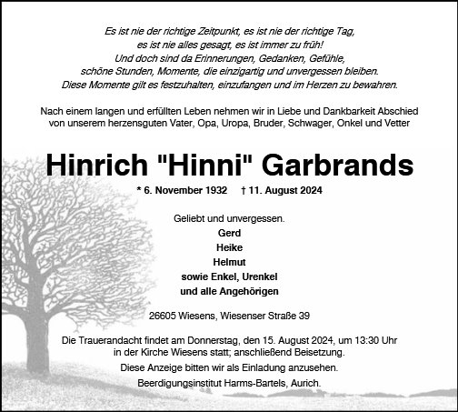 Hinrich Garbrands