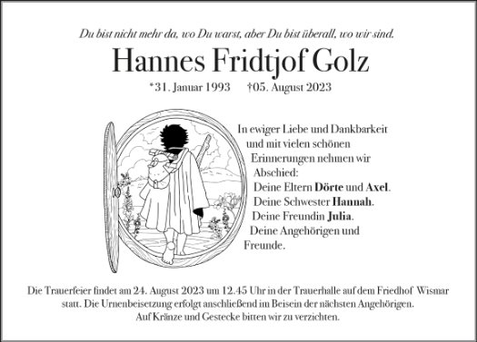 Hannes Fridtjof Golz