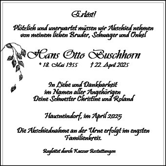 Hans Otto Buschhorn