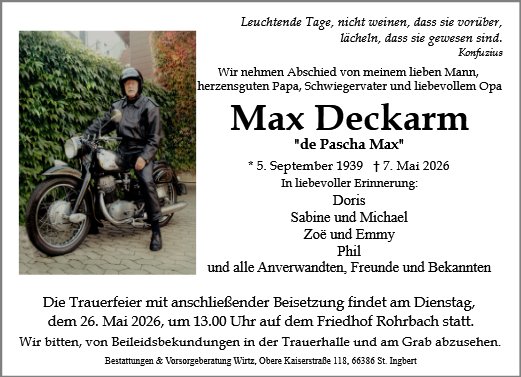 Max Deckarm