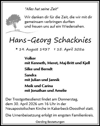 Hans-Georg Schacknies