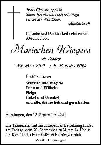 Mariechen Wiegers