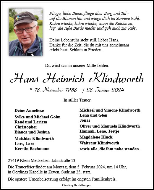 Hans Heinrich Klindworth